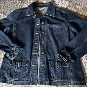 Women's Northern Reflections Classic Denim Jacket - Dark Blue Size Large